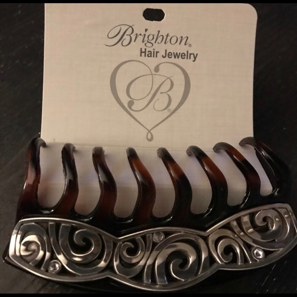 New w tags Large tortishell hair clip By BRIGHTON